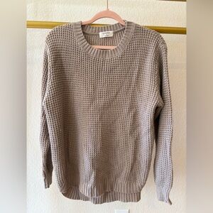 Women’s taupe brown knit sweater